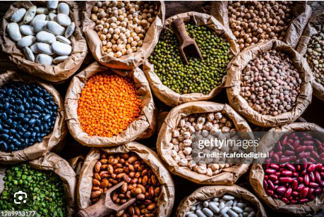 Assorted Dried Legumes and Beans